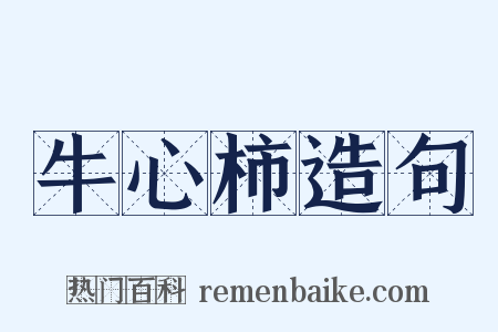 牛心柿造句是什么意思的图片